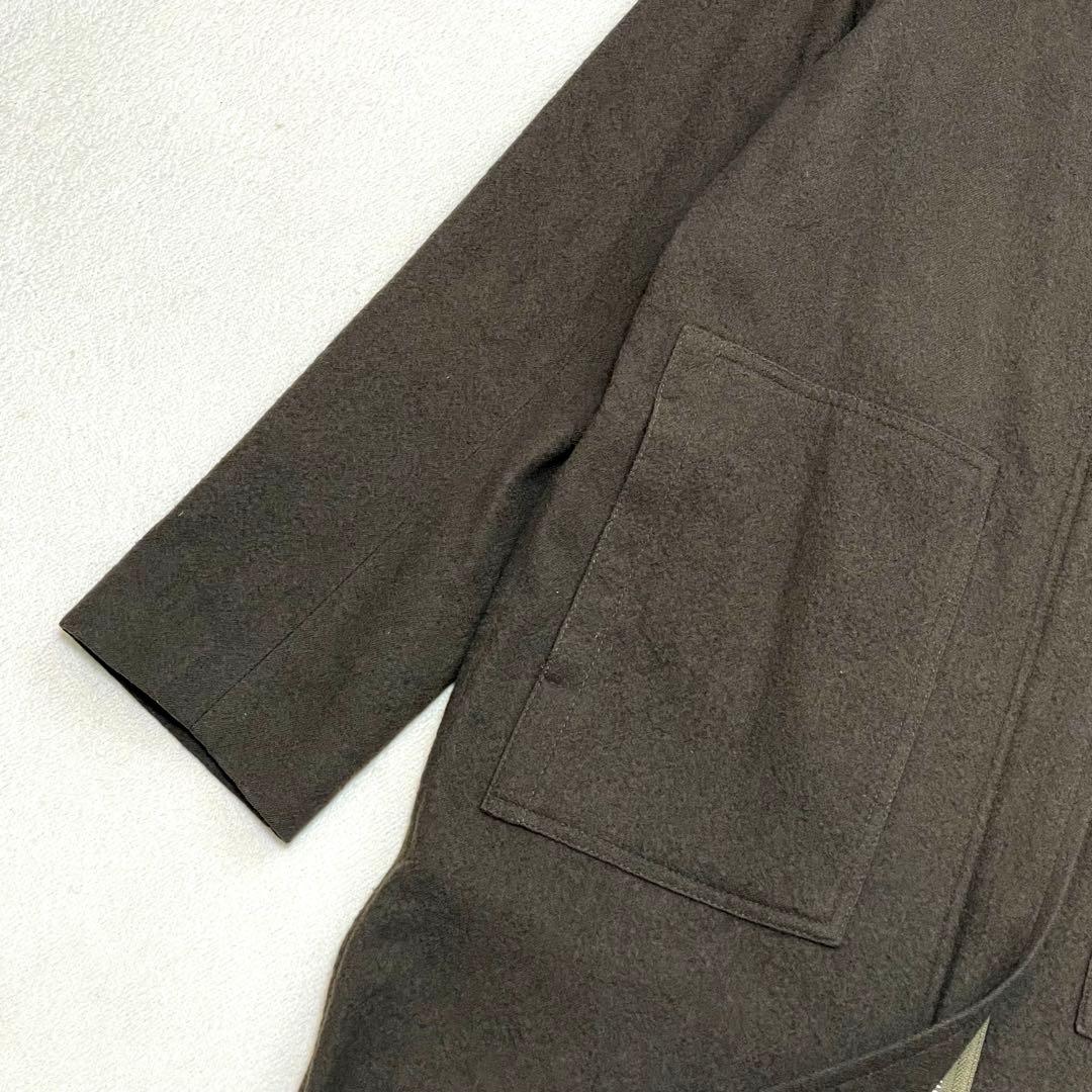 ワイズビス ヨウジヤマモト スーパーロングウールコート F 花柄 着丈130cm