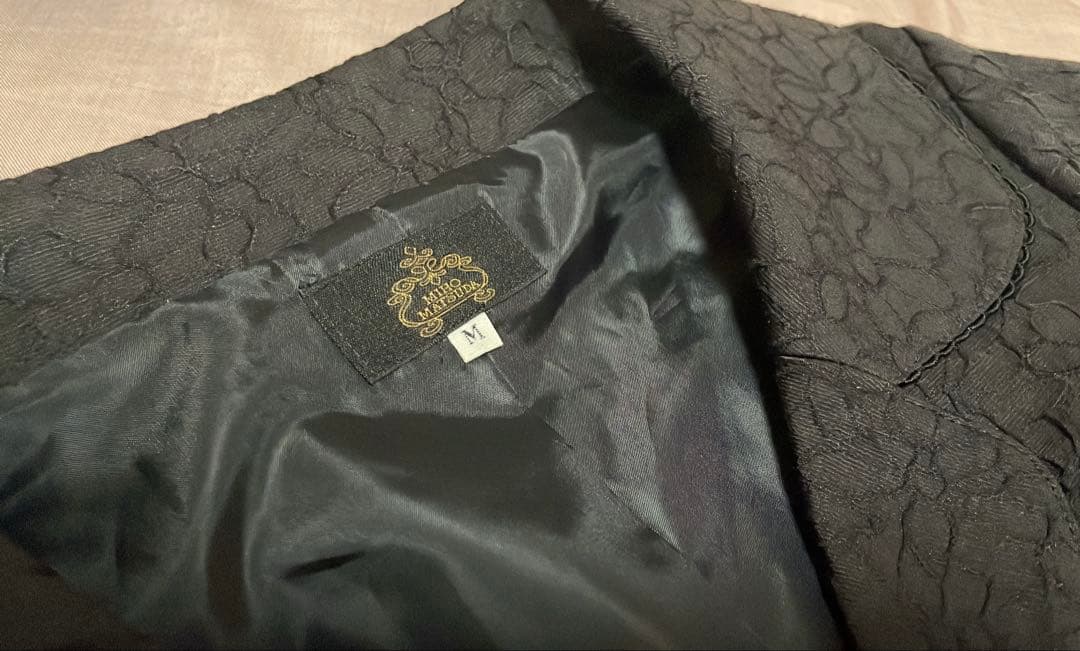 MIHO MATSUDA ジャケット スカート セットアップ リボン付き