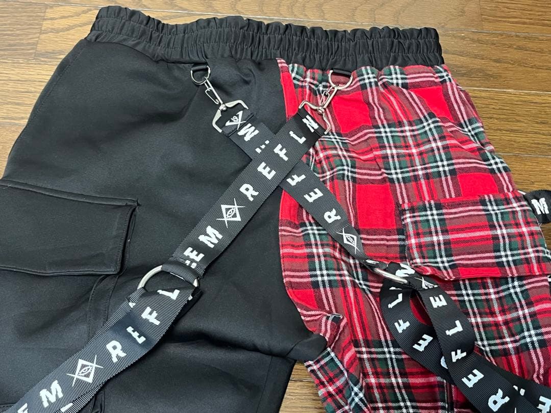 『REFLEM/レフレム』ハーネスロゴベルトカーゴパンツ