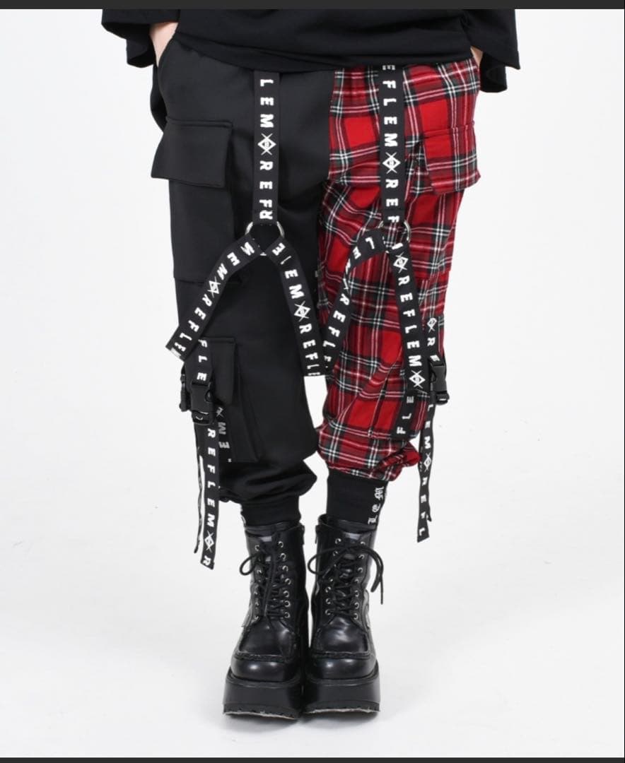 『REFLEM/レフレム』ハーネスロゴベルトカーゴパンツ