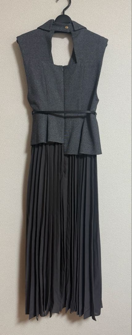 【専用】SNIDEL ジレディティールジャンスカ　グレー　サイズ0