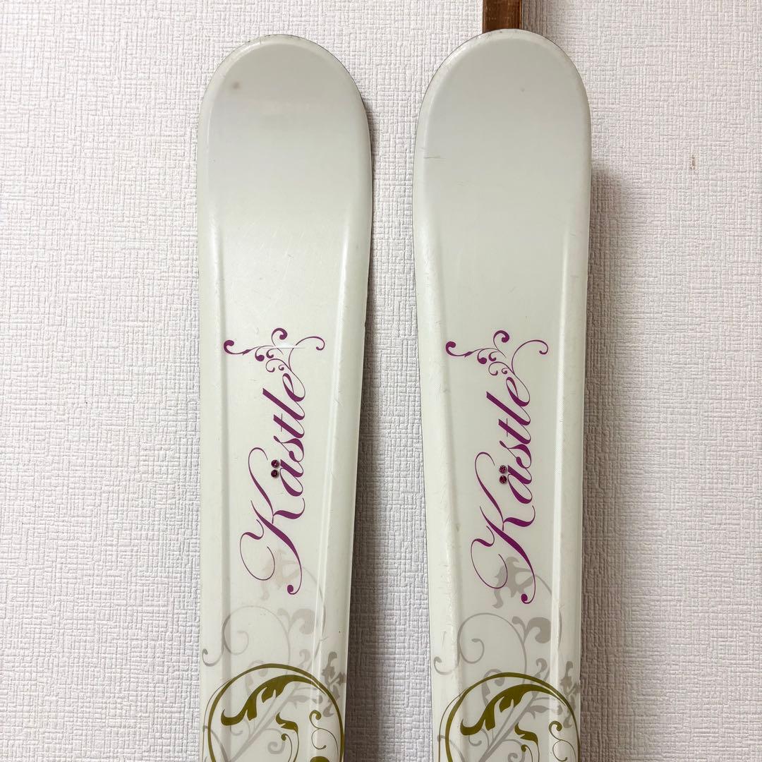 レディース　KASTLE 24〜24.5cm スキーセット　ストック付