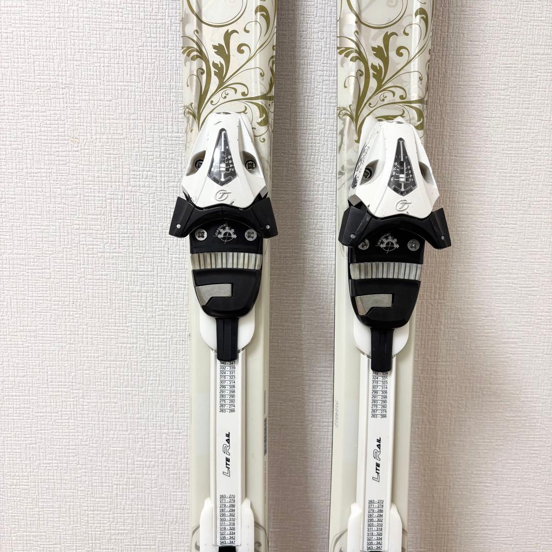 レディース　KASTLE 24〜24.5cm スキーセット　ストック付