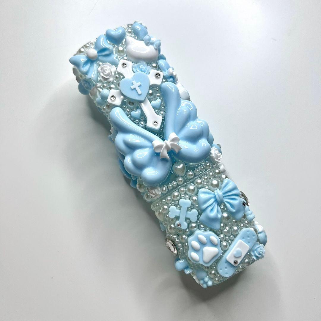 iQOS イルマワン デコケース 地雷系 量産型 姫ギャル 水色