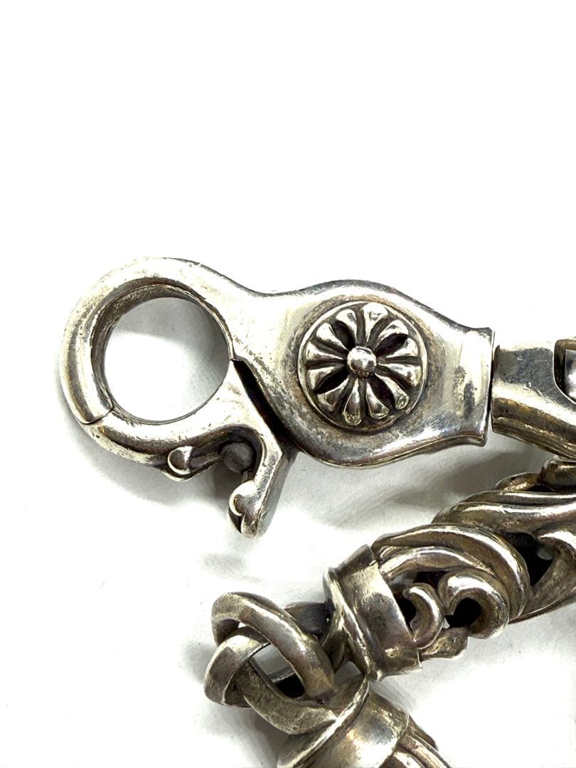 L776 超重厚silver925 ローラー ウォレットチェーン