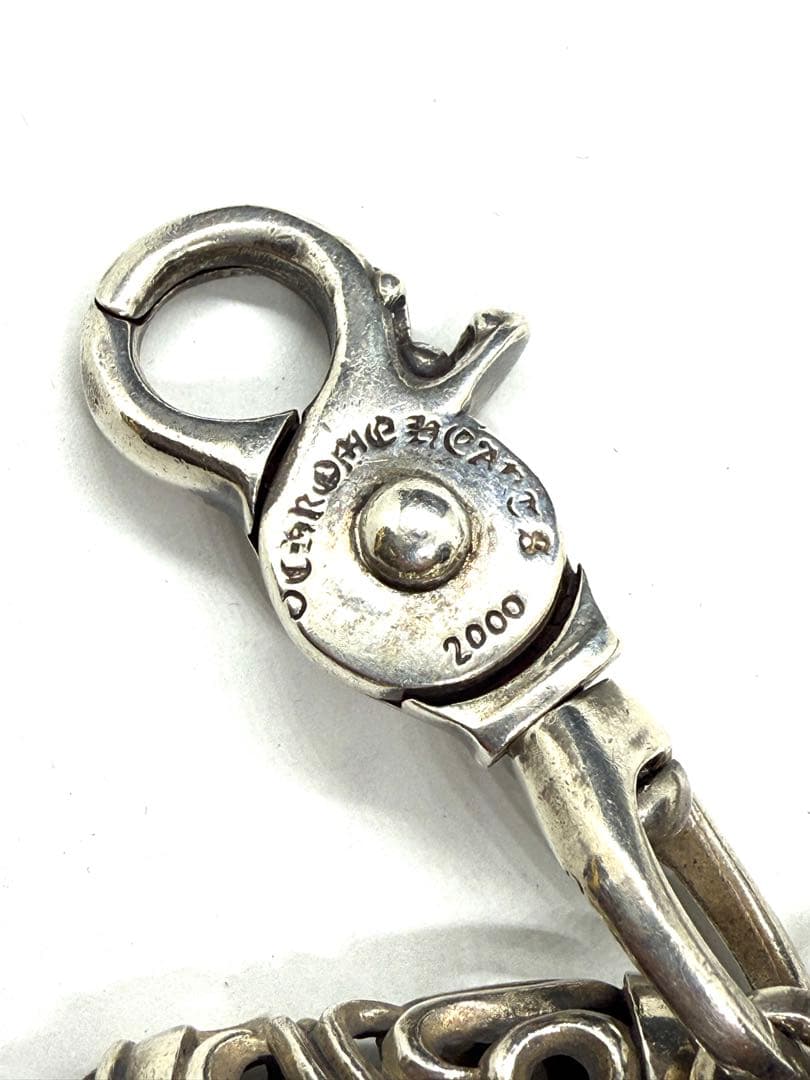 L776 超重厚silver925 ローラー ウォレットチェーン