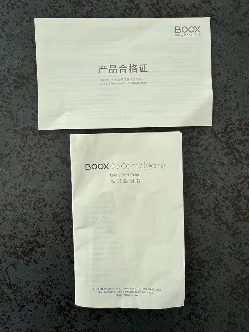 BOOX GoColor7Gen2 ７インチ Androidタブレット カラー