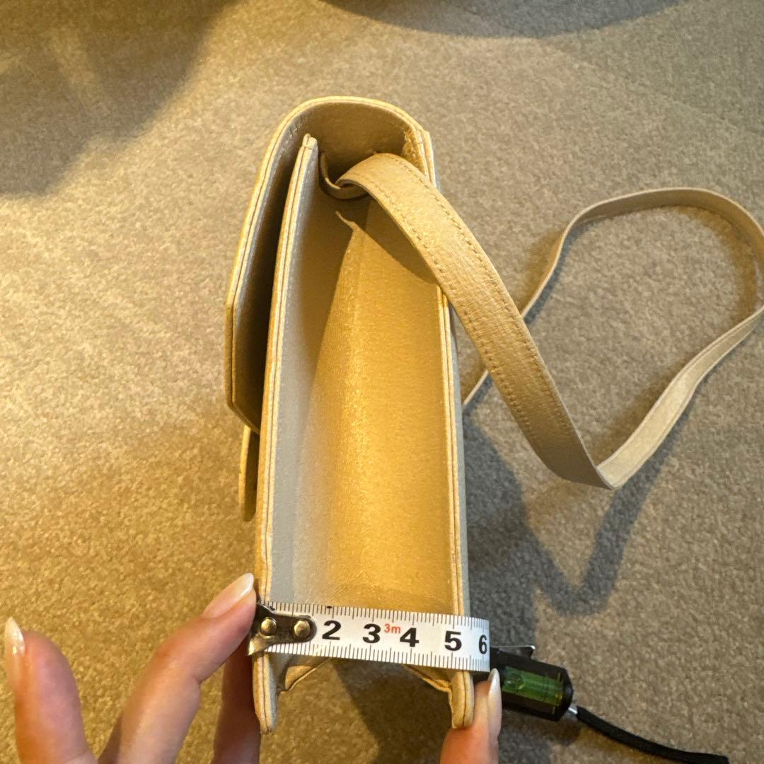 バレンチノ　ヘビ革 クラッチバッグ ホワイト/ゴールド