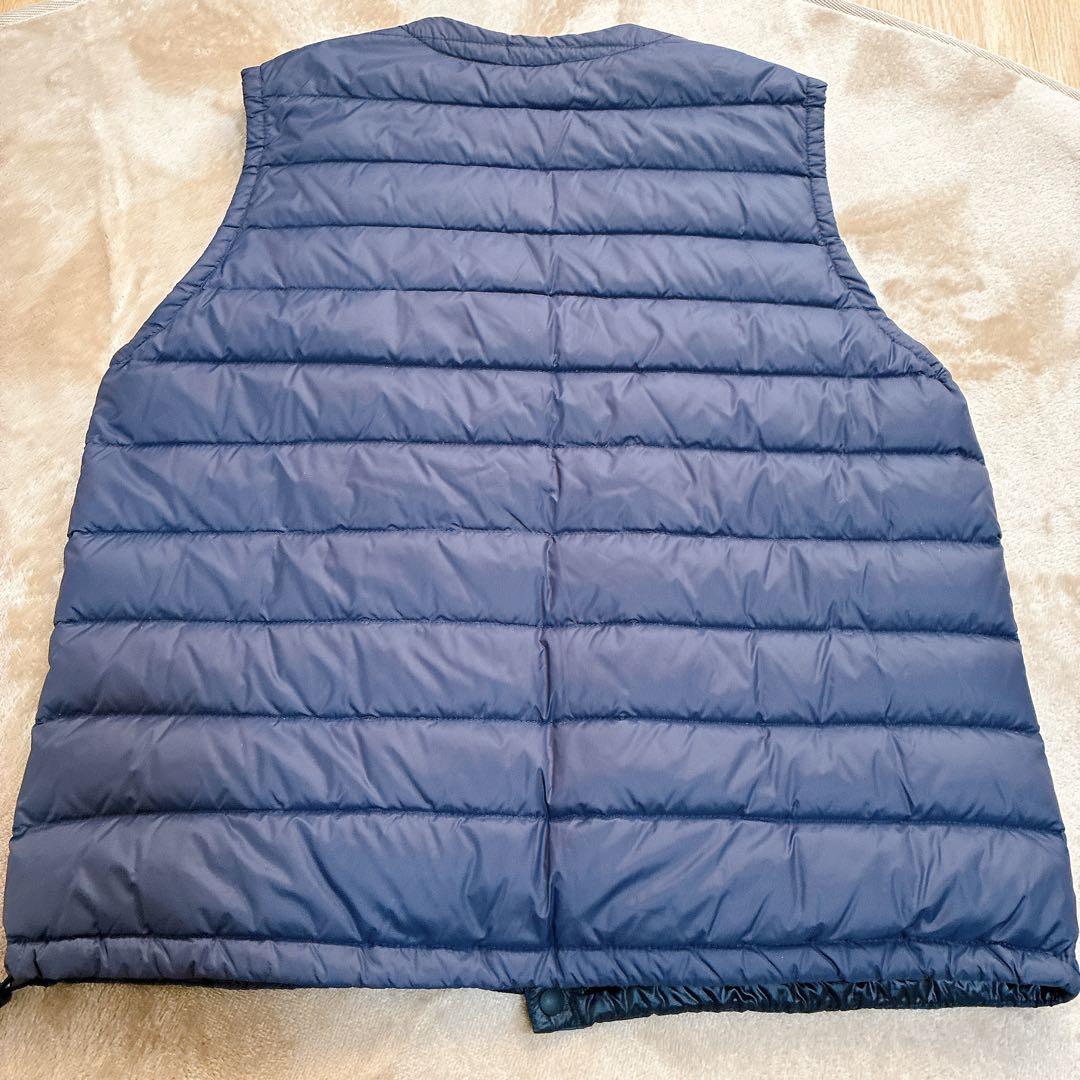 DANTON ダントンのインナーダウンベスト　送料無料　ネイビー　36男女兼用