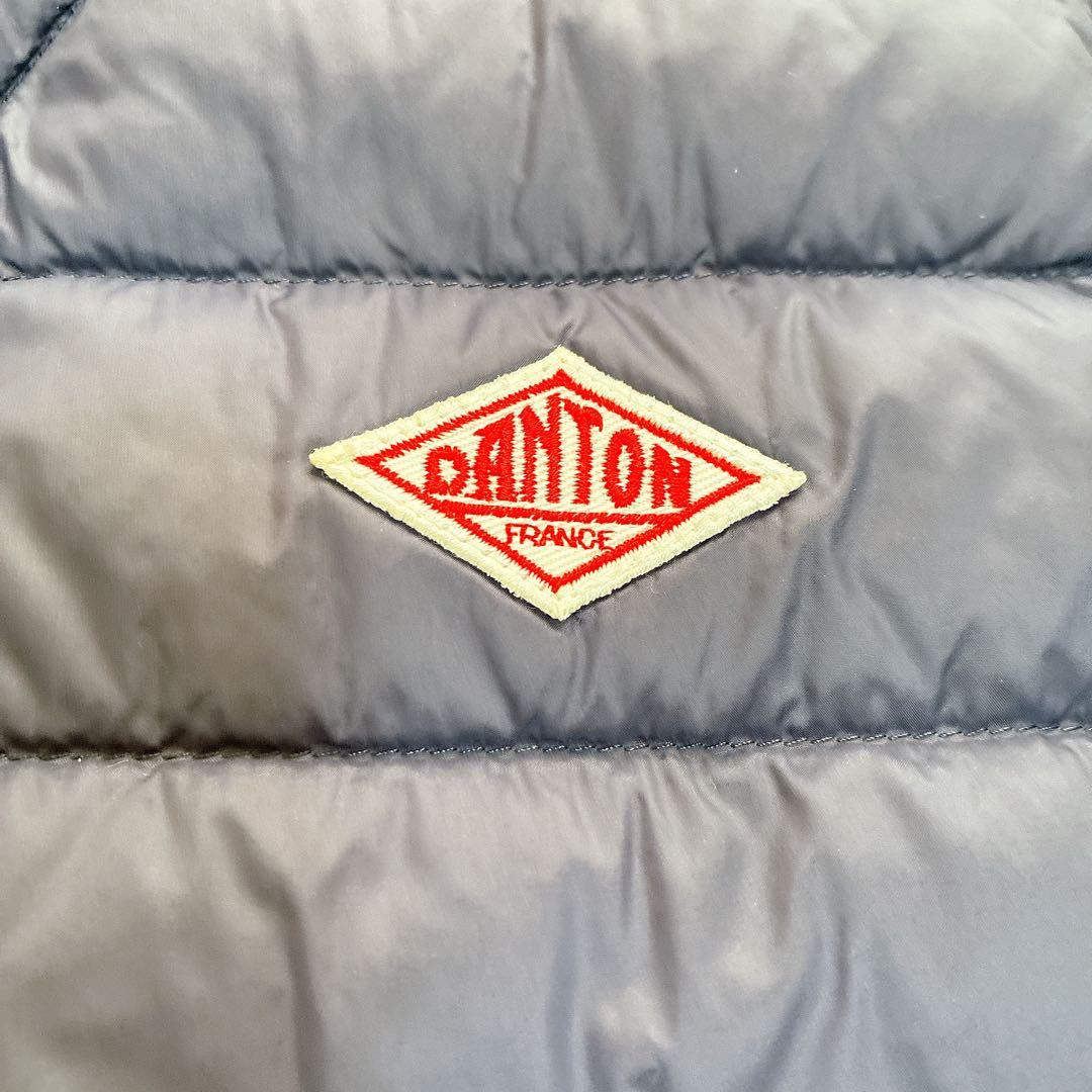 DANTON ダントンのインナーダウンベスト　送料無料　ネイビー　36男女兼用