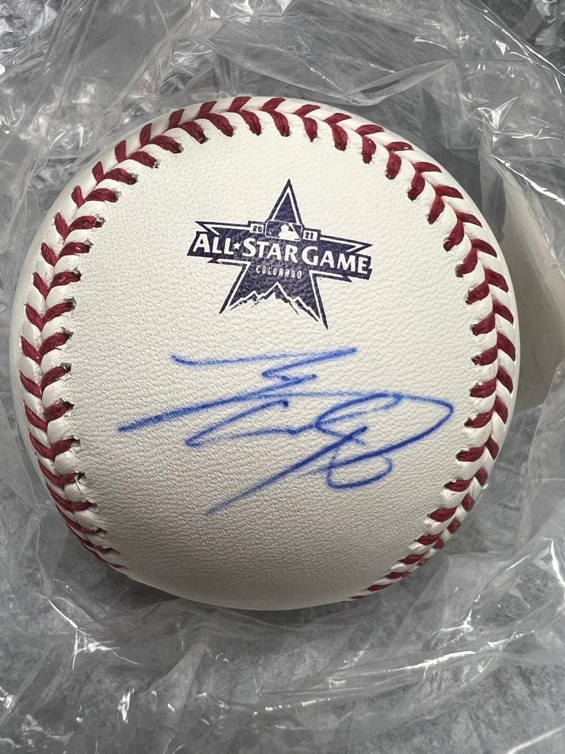 ドジャース 大谷翔平選手 直筆サインボール 初オールスター 公式球 2021