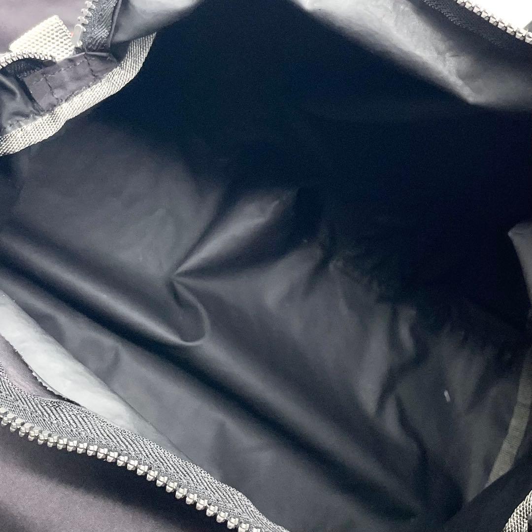 【美品】プラダスポーツ ボストンバッグ 大容量 ナイロン 白タグ ブラック