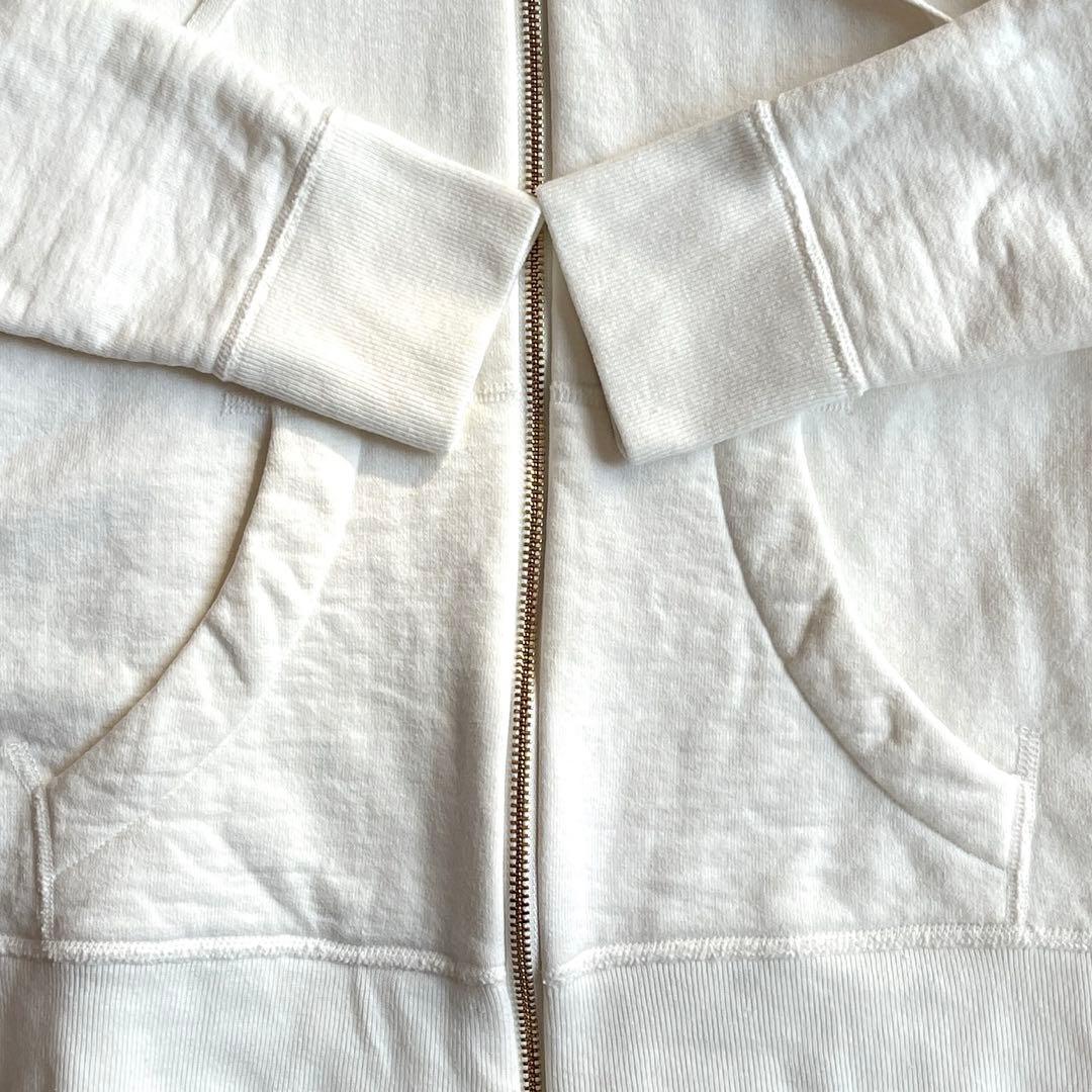 ドゥーズィーエムクラス パーカー フーディ コットン シルク 裏起毛 アイボリー