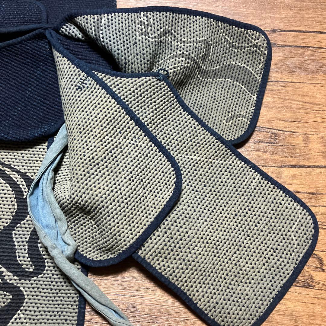 状態良好　刺し子　頭巾　刺子　火消し　消防　藍染め　明治　大正　昭和