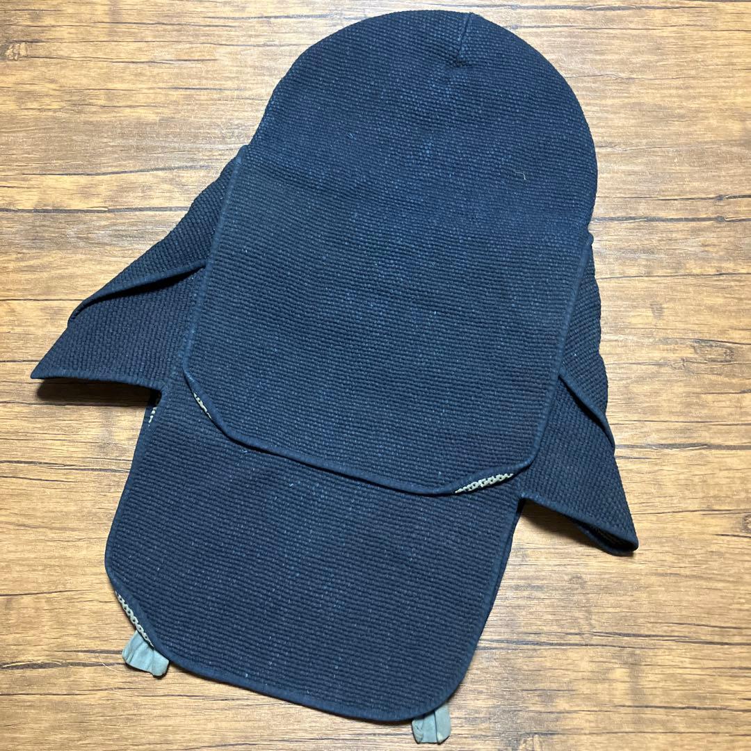 状態良好　刺し子　頭巾　刺子　火消し　消防　藍染め　明治　大正　昭和