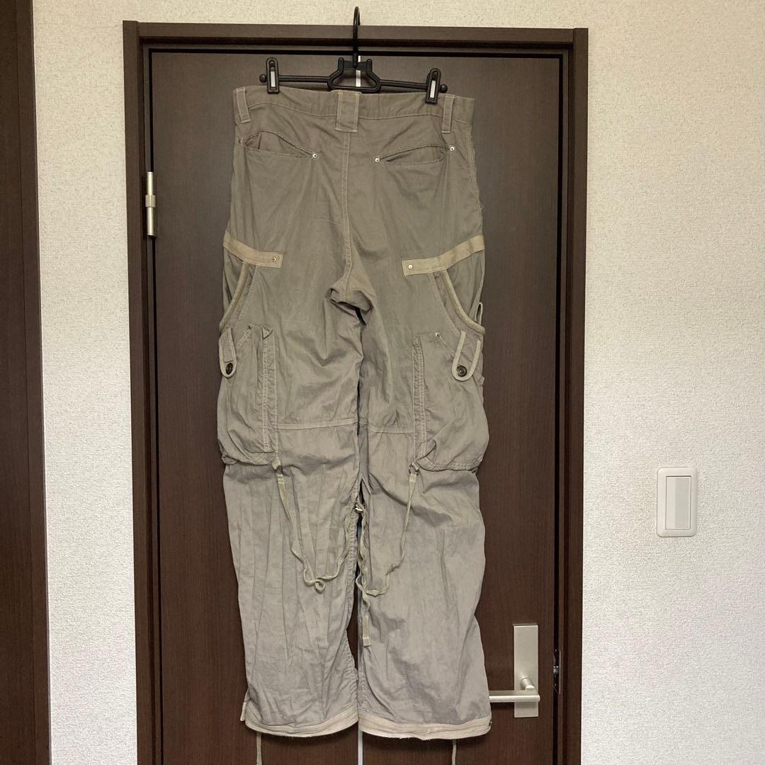 00s archive HALB マルチポケット ワイドカーゴパンツ M