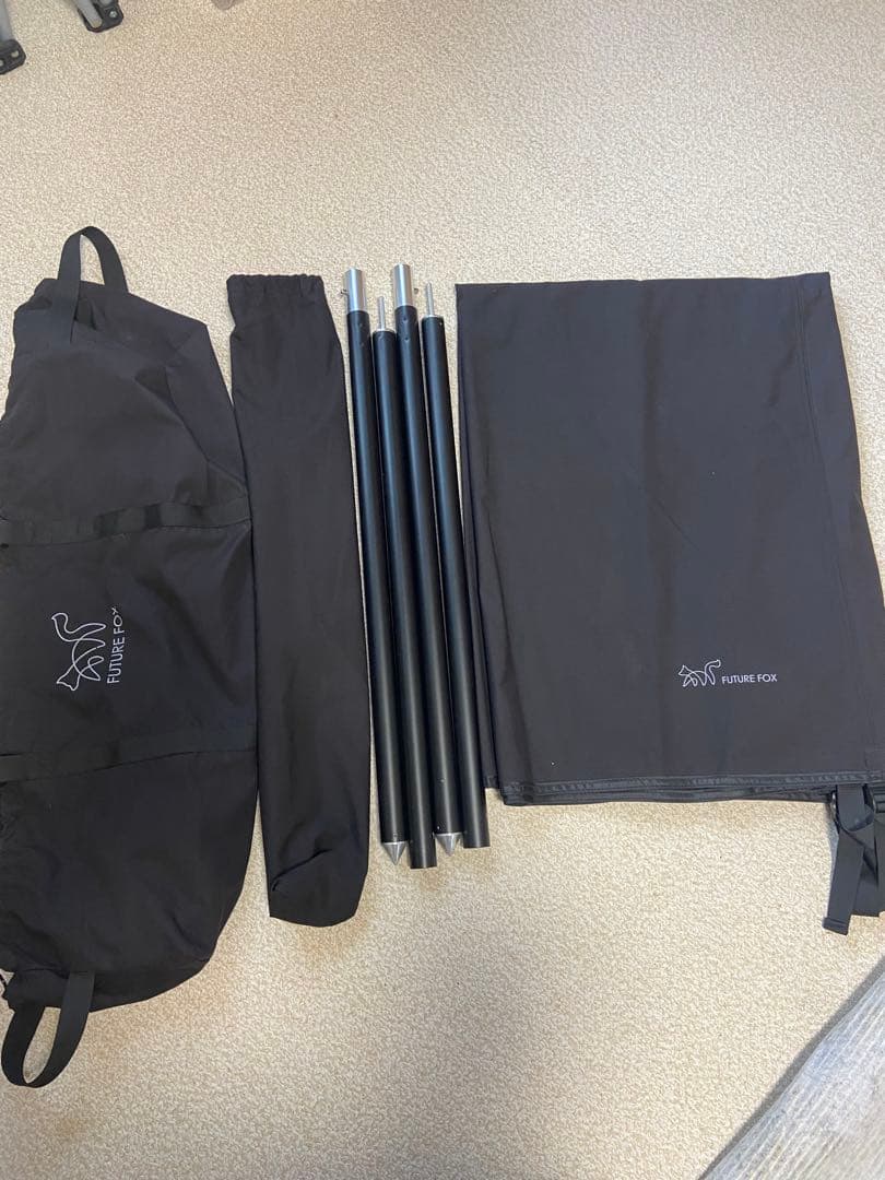 FUTURE FOX 焚き火　陣幕　ブラック
