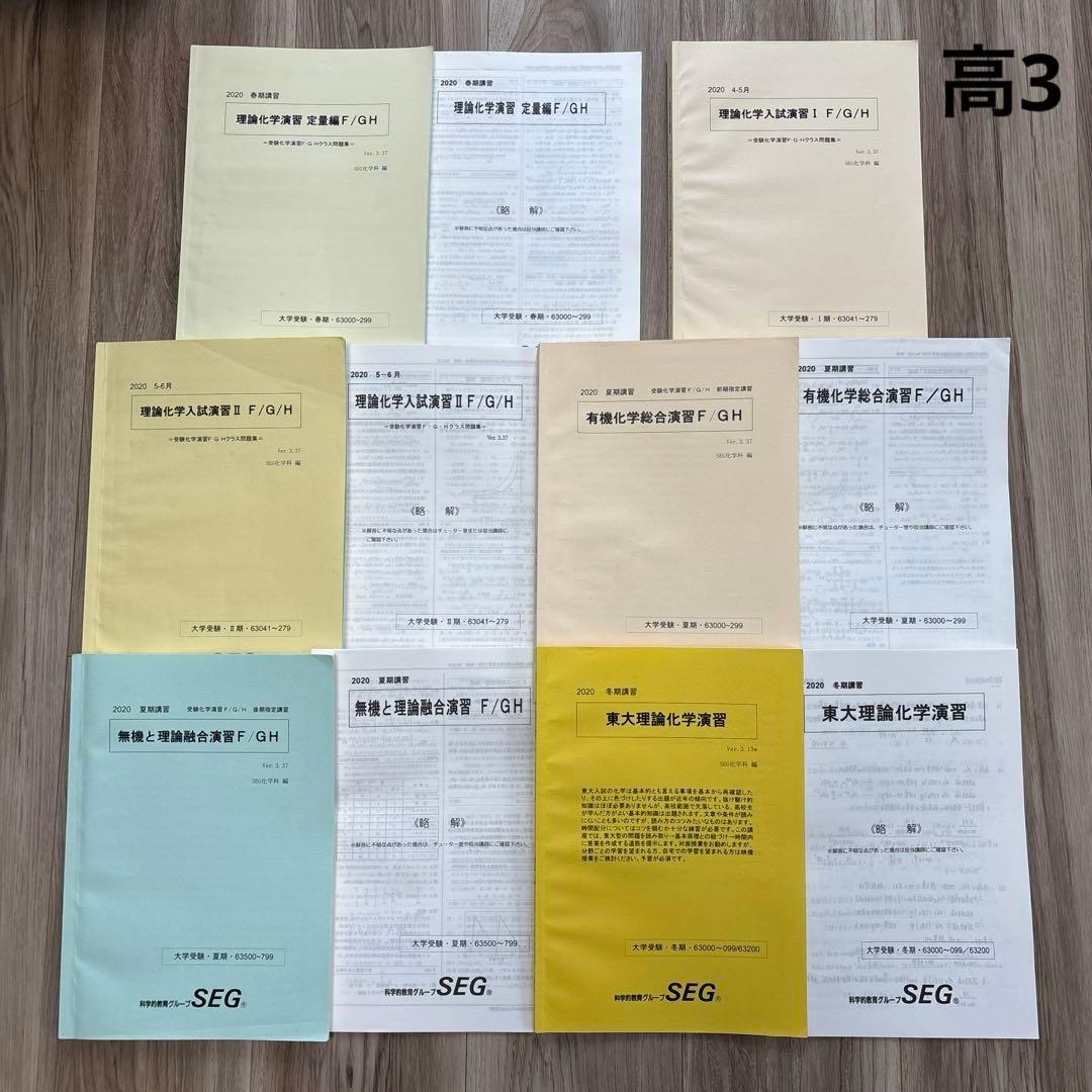SEG 化学 高校 テキスト 23冊 大学受験 エスイージー