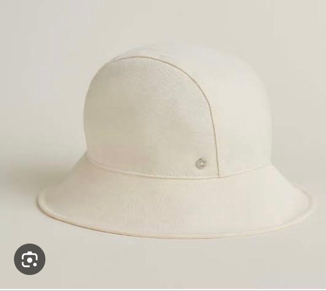 エルメス　ハット　ボブ　エレナ　アイボリー　58 hermes