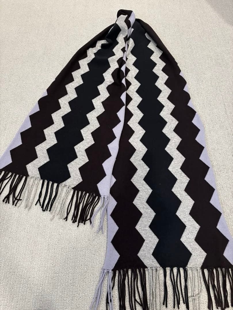 エルメス　カシミヤニットマフラー　長尺200cm