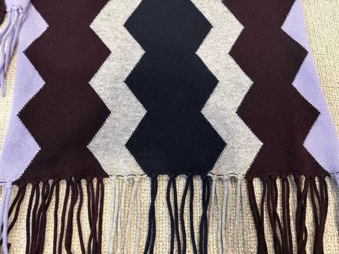 エルメス　カシミヤニットマフラー　長尺200cm