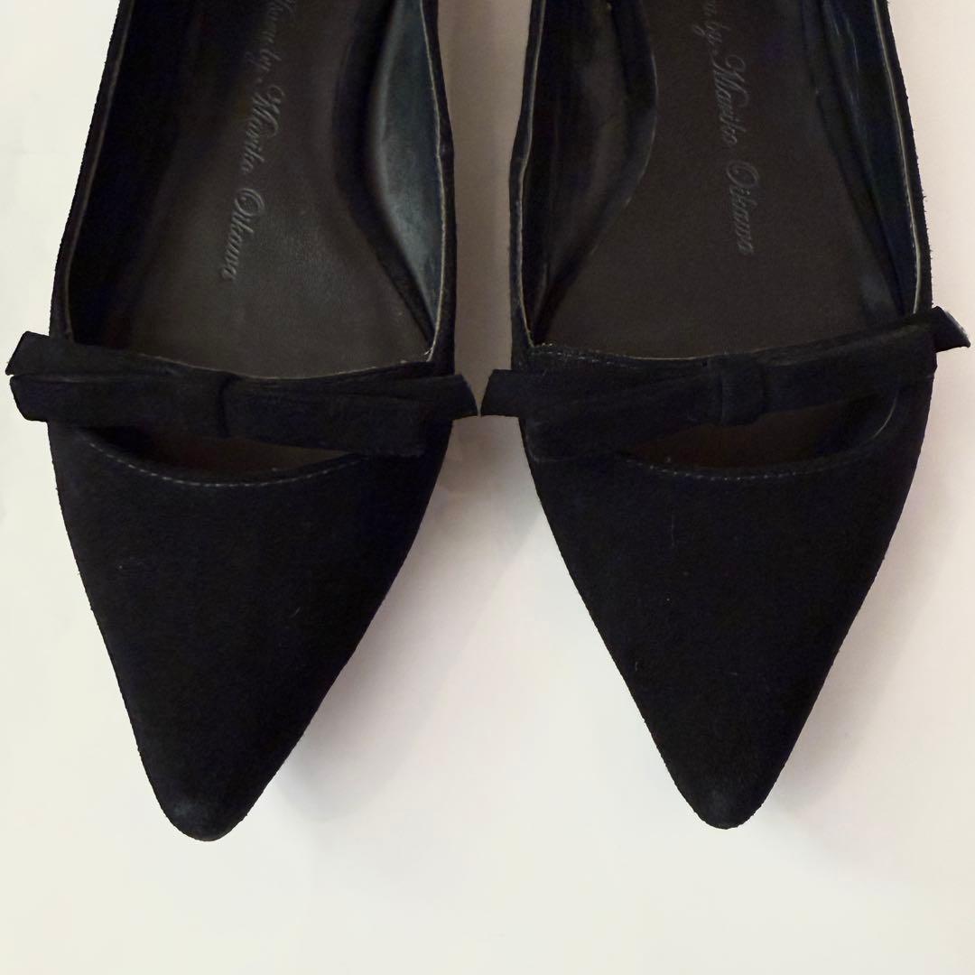 【美品】tsuru by mariko oikawa フラットシューズ黒36