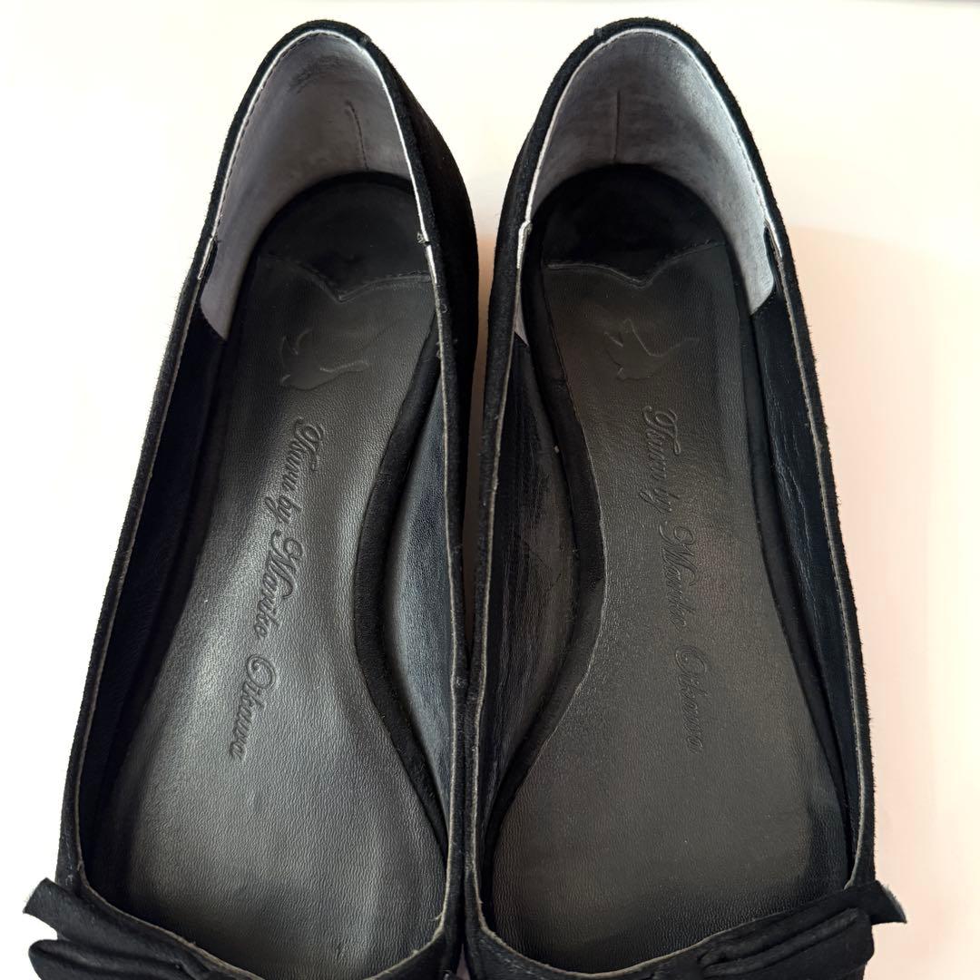 【美品】tsuru by mariko oikawa フラットシューズ黒36