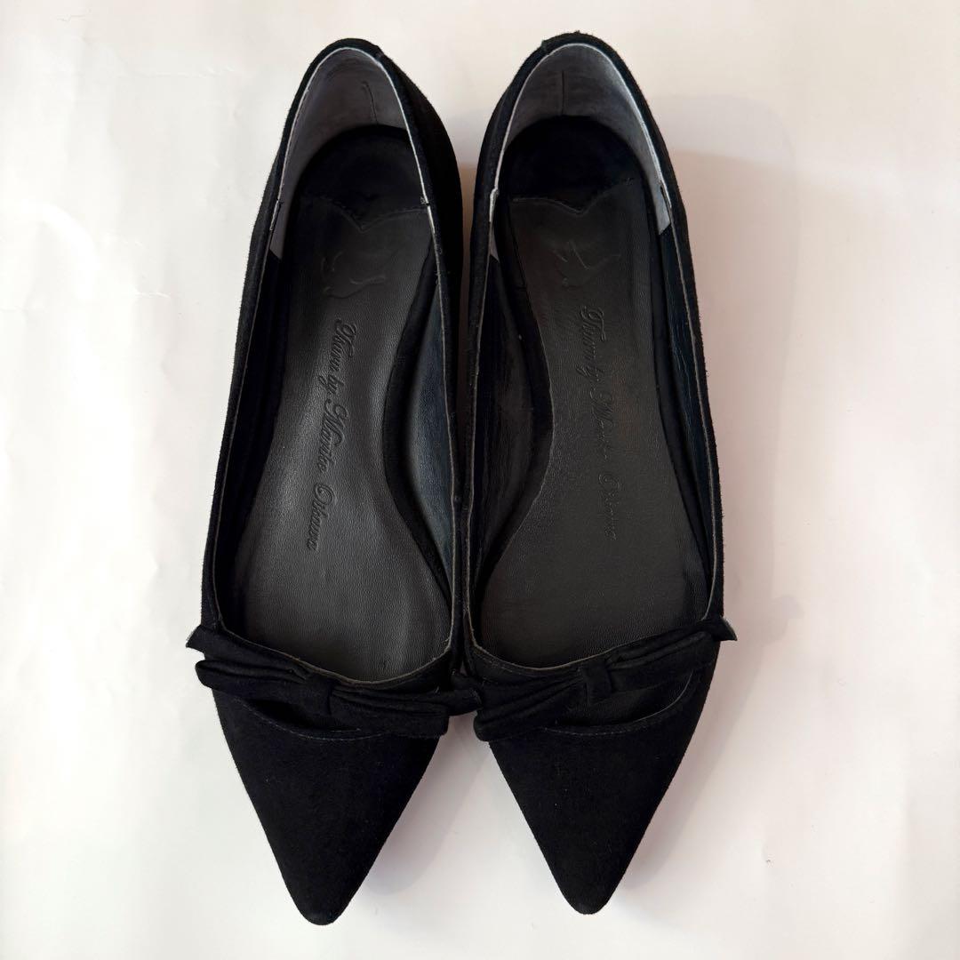 【美品】tsuru by mariko oikawa フラットシューズ黒36