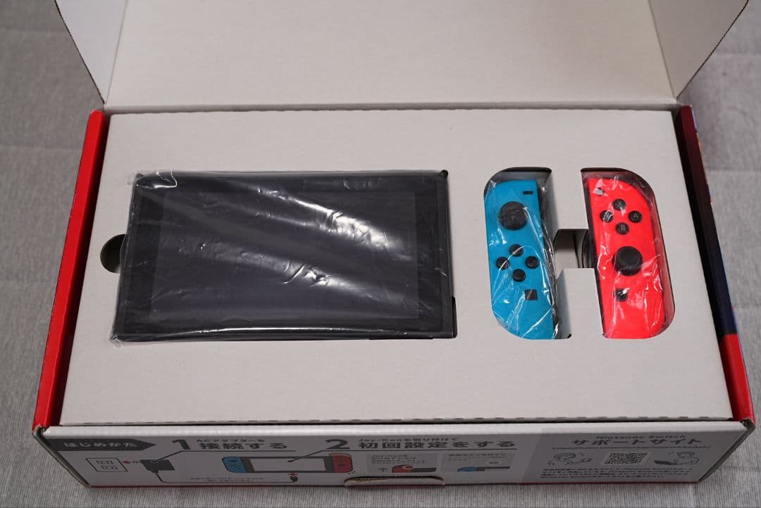 【美品】Nintendo Switch 青/赤 本体 HAD-S-KABAA
