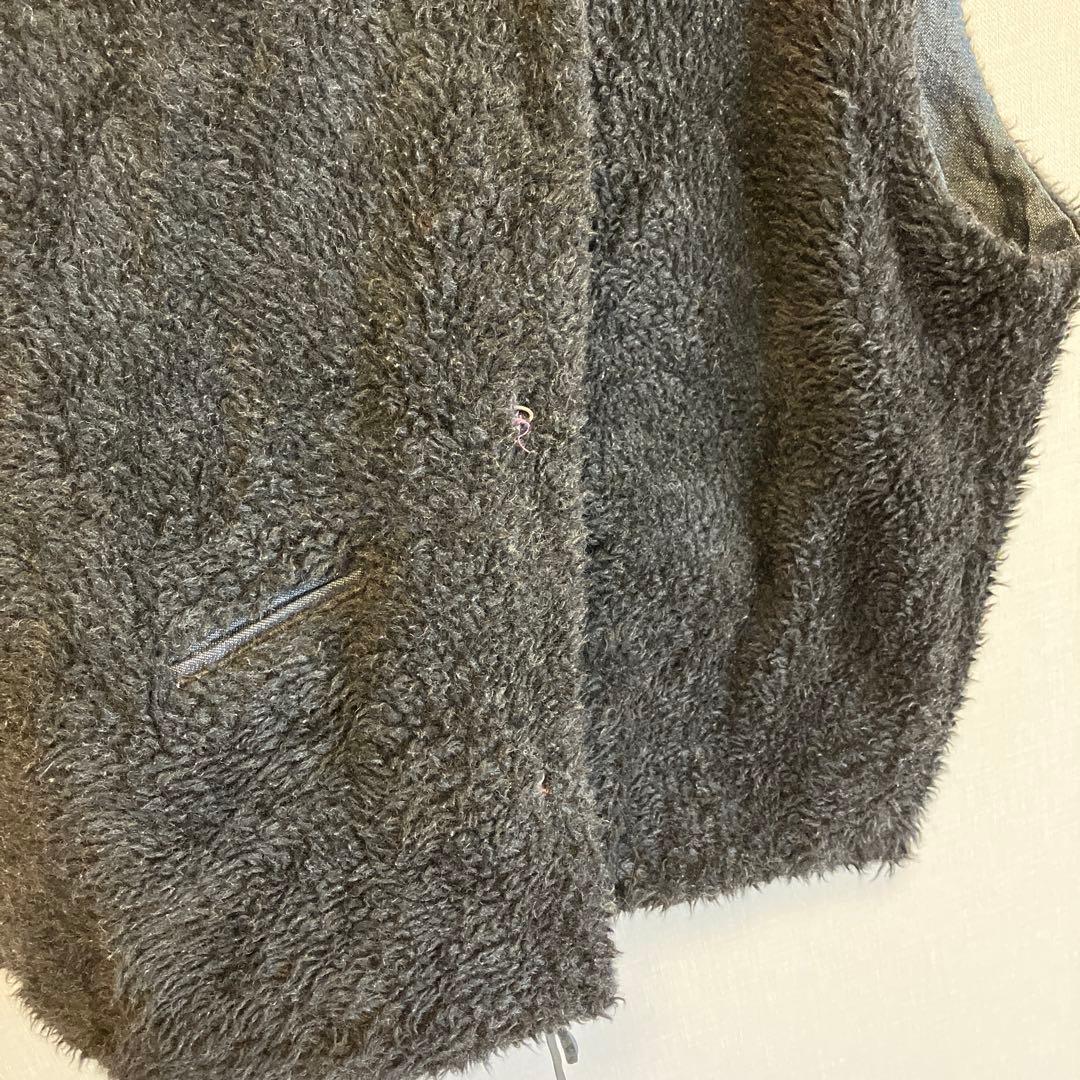 R by 45rpm リバーシブルベスト　ボア　デニム　インディゴ　サイズ3