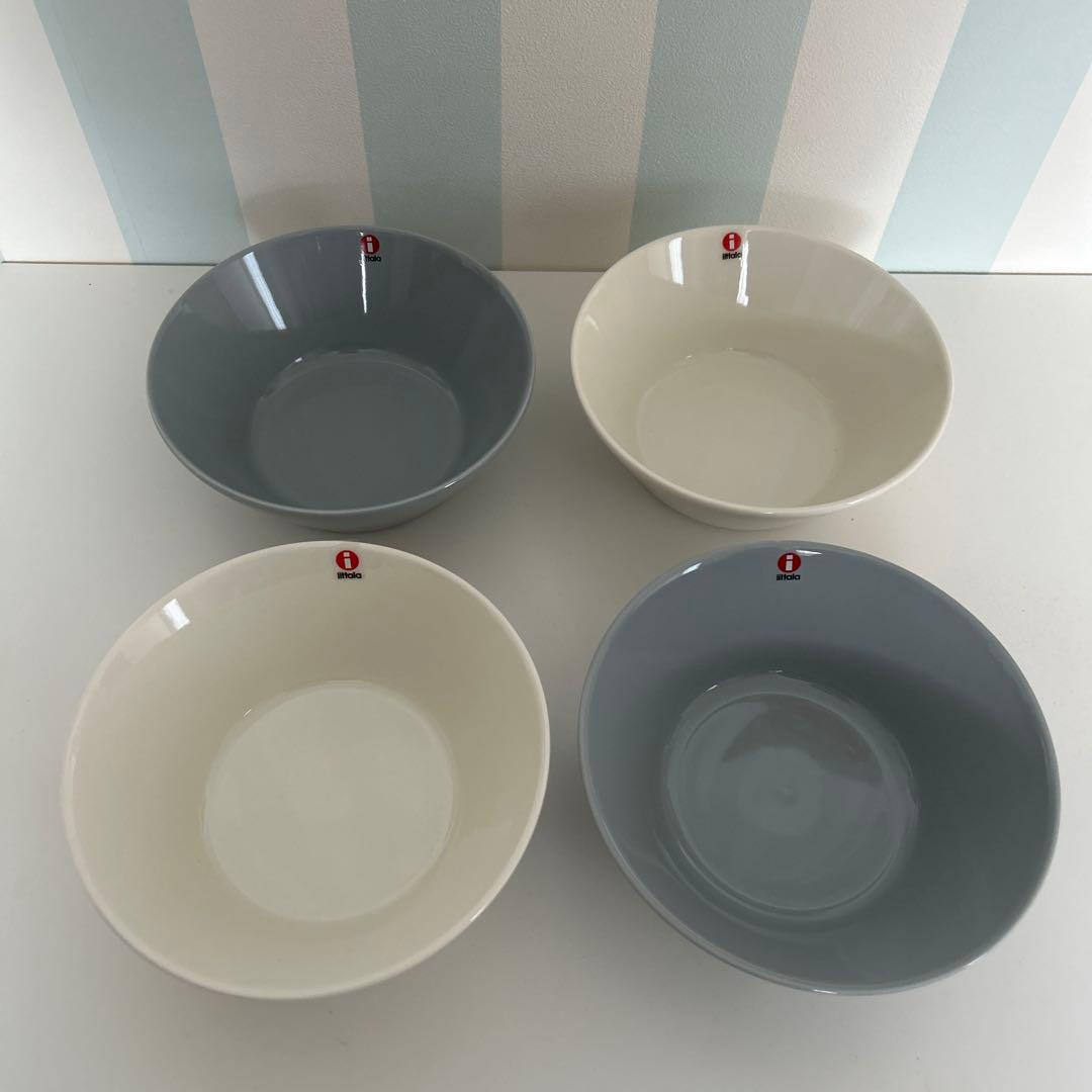 イッタラ ティーマ 15cm ボウル 4枚 ホワイト パールグレー