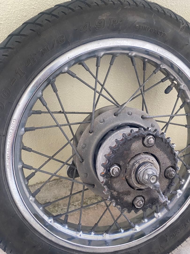 ホンダ　スーパーカブ110 14インチホイールセットのリアのみ（送料込み）