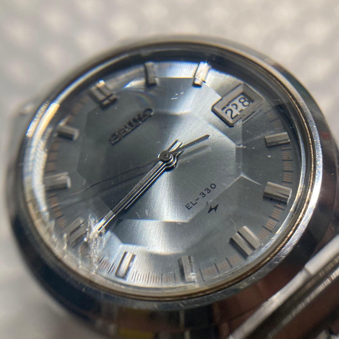 セイコー　EL 330 電磁テンプ式　カットガラス