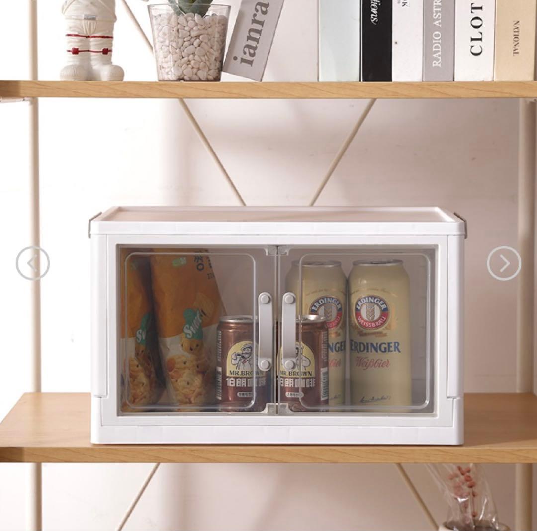 DAISO ジョイントできる扉付折りたたみ収納ケース 大 8個セット