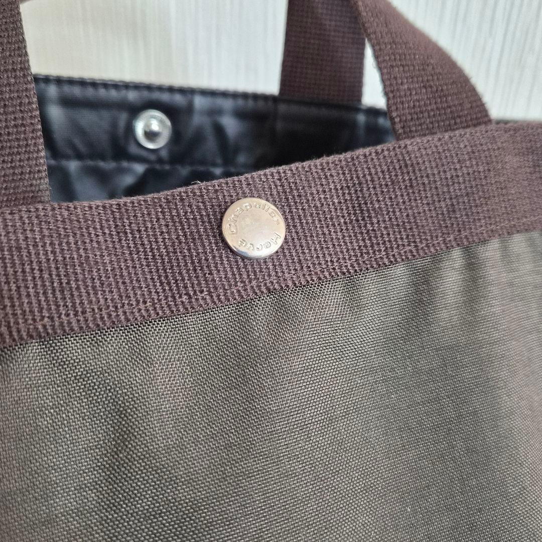 エルベシャプリエ Herve Chapelier 725C(トートL)モカ×モカ