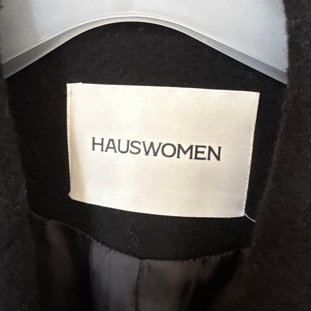 ジャケット・アウター HAUSWOMEN Angora oversized jacket black