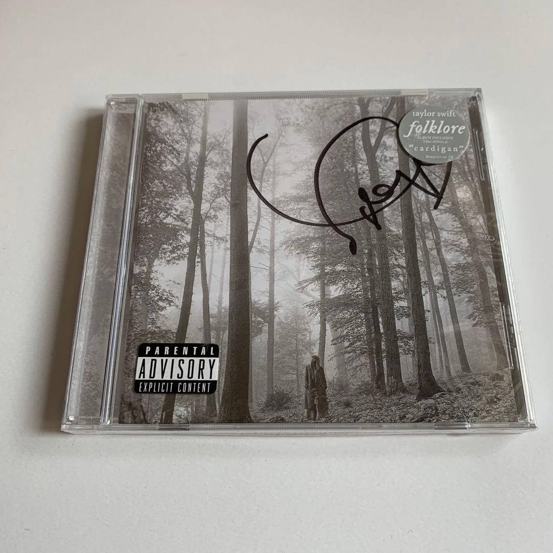 【新品未開封】直筆サインCD Taylor Swift Folklore