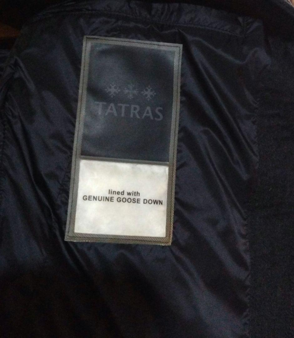 【美品】TATRAS ウール ダウン ベスト 03 チャコールグレー