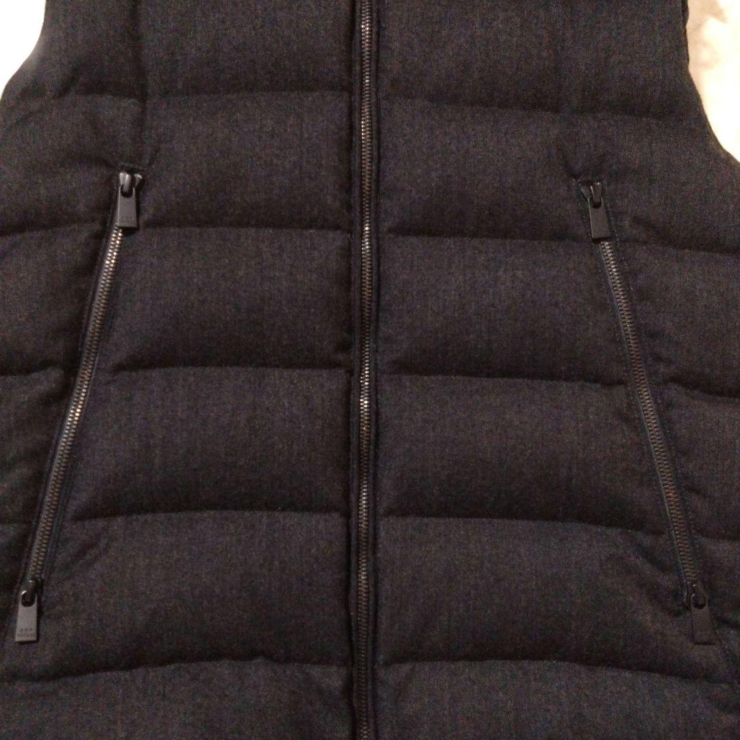 【美品】TATRAS ウール ダウン ベスト 03 チャコールグレー