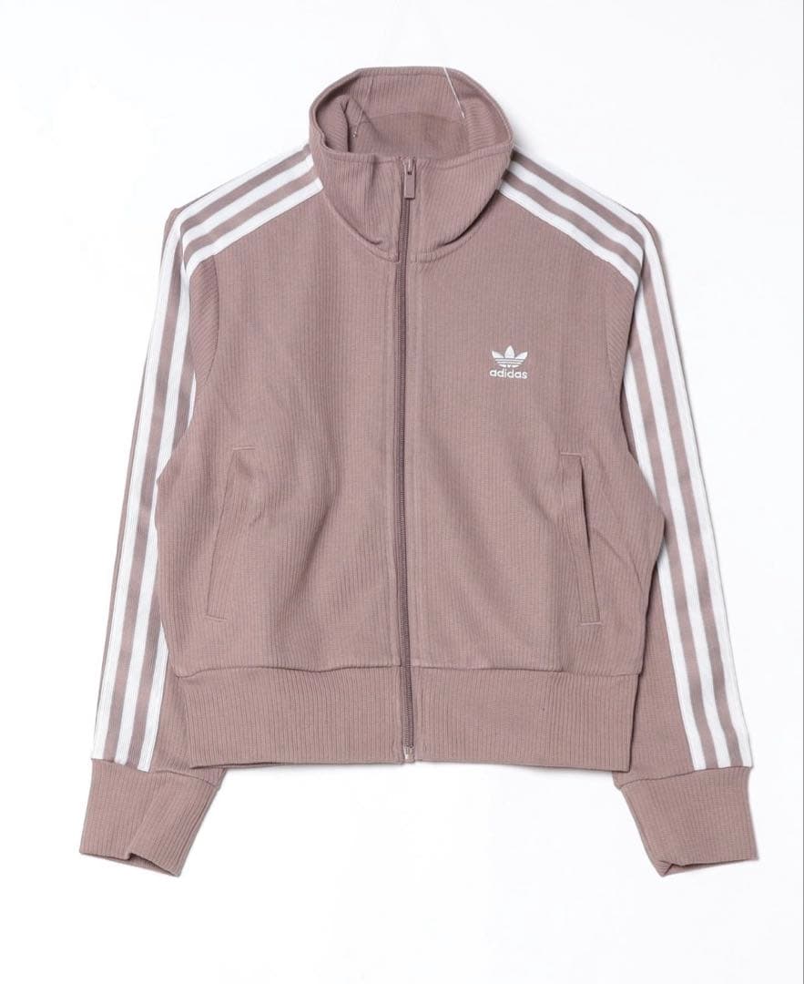 adidas ベージュ ジップアップジャケット