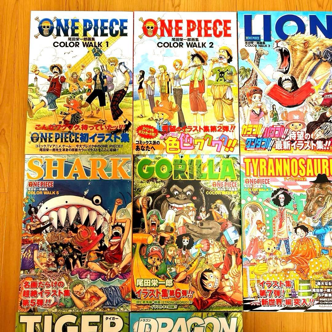 ワンピース COLOR WALK 全巻付録、帯付き＋映画特典本コンプリートセット