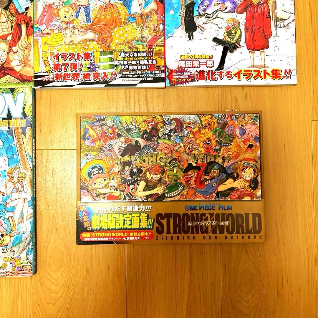 ワンピース COLOR WALK 全巻付録、帯付き＋映画特典本コンプリートセット