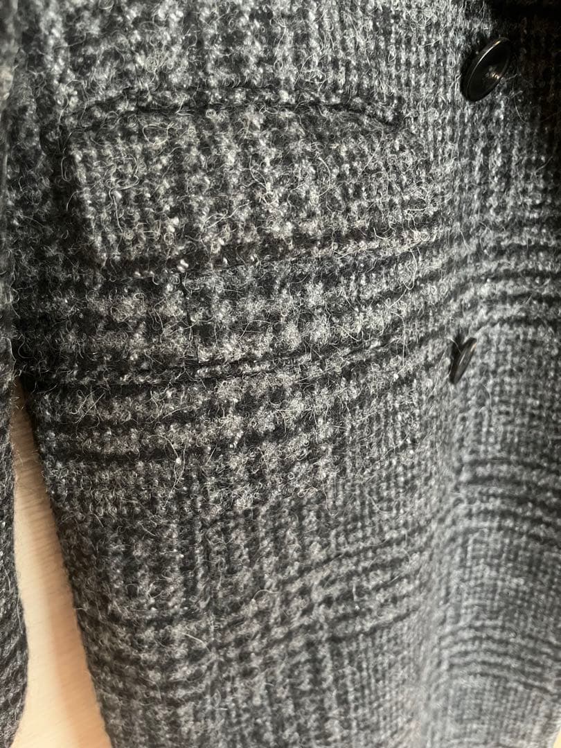 VITALE BARBERIS CANONICOダブルブレストウールコート