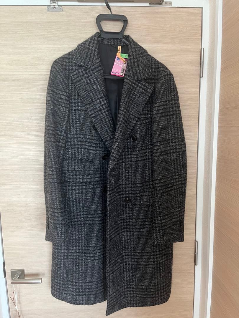 VITALE BARBERIS CANONICOダブルブレストウールコート