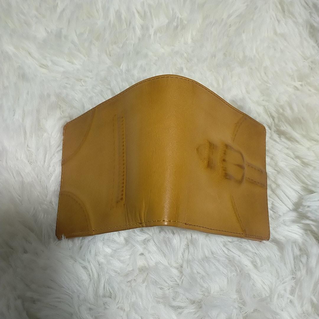 レア　美品　ミハラヤスヒロ　 炙り出し　財布　キャメル　mihara