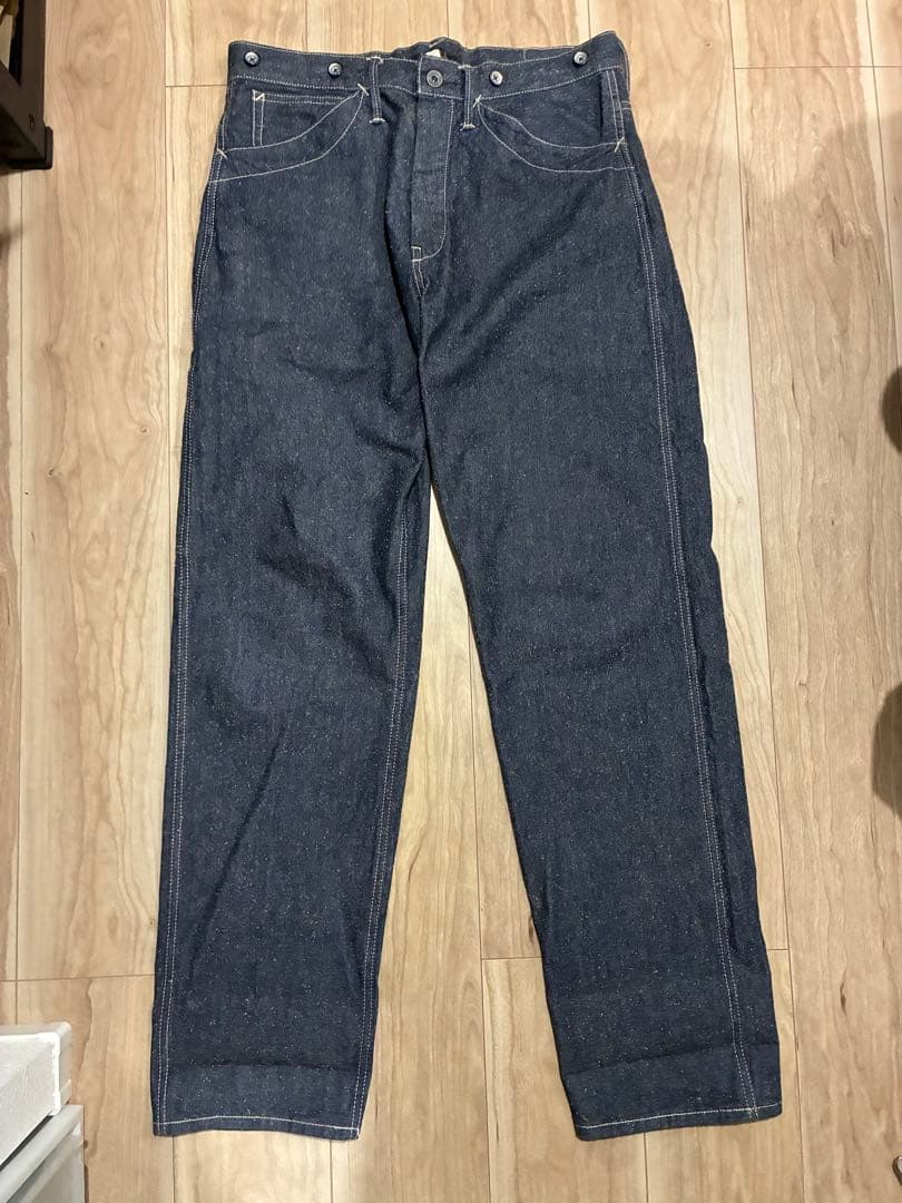 【美品】DOUBLE RL デニムワークパンツR214 31x32