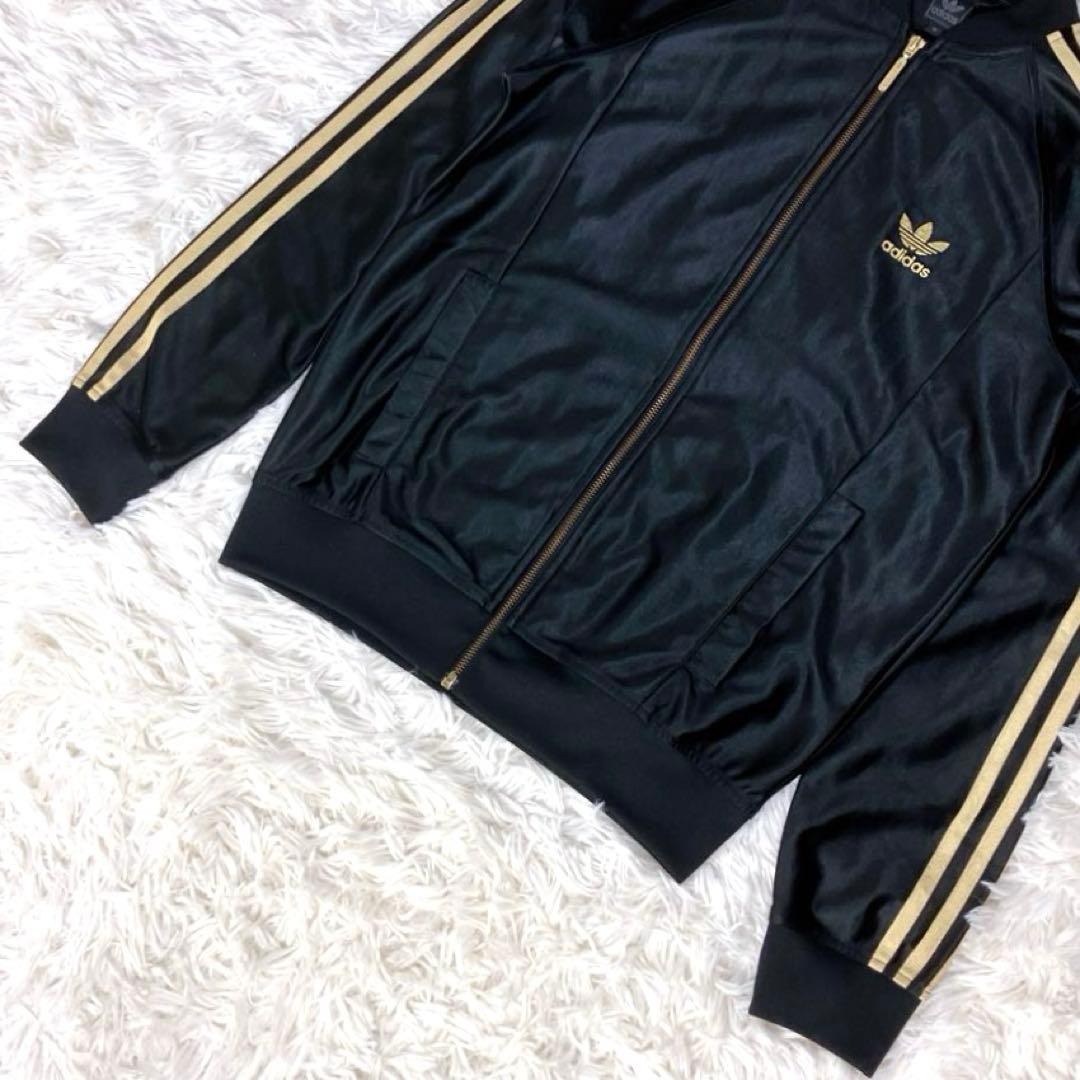 ✨極美品 アディダス セットアップ ジャージ 80s ATP復刻 黒 金 メンズ