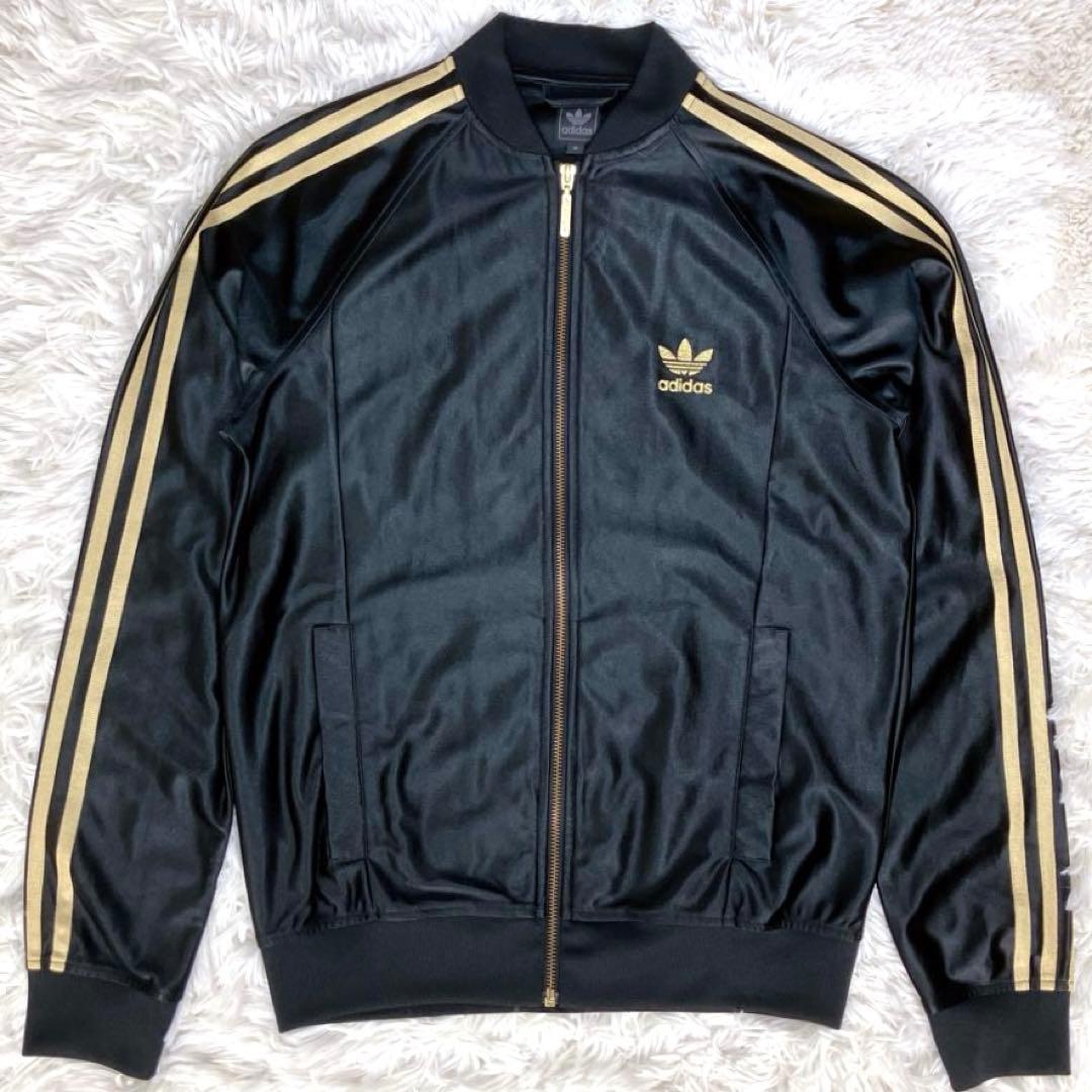 ✨極美品 アディダス セットアップ ジャージ 80s ATP復刻 黒 金 メンズ