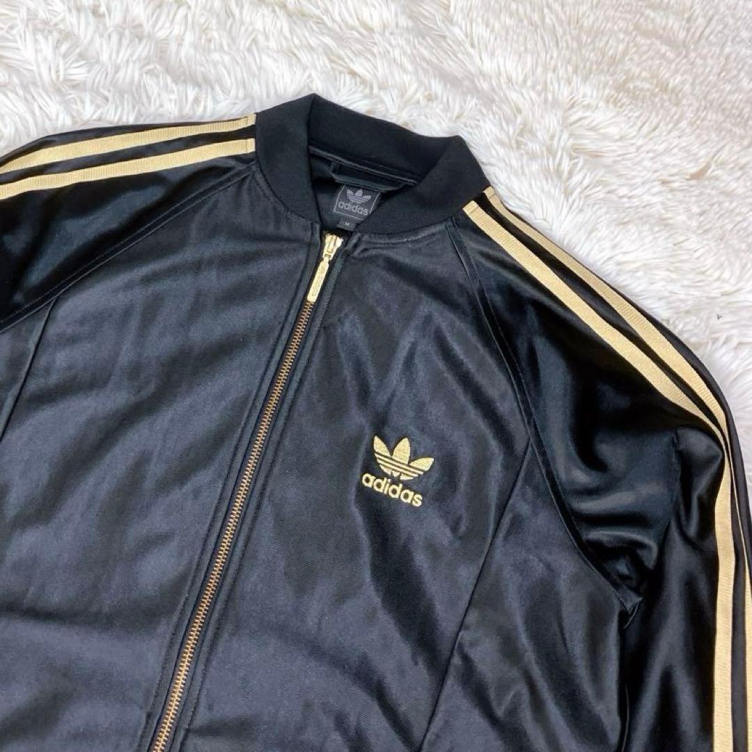 ✨極美品 アディダス セットアップ ジャージ 80s ATP復刻 黒 金 メンズ