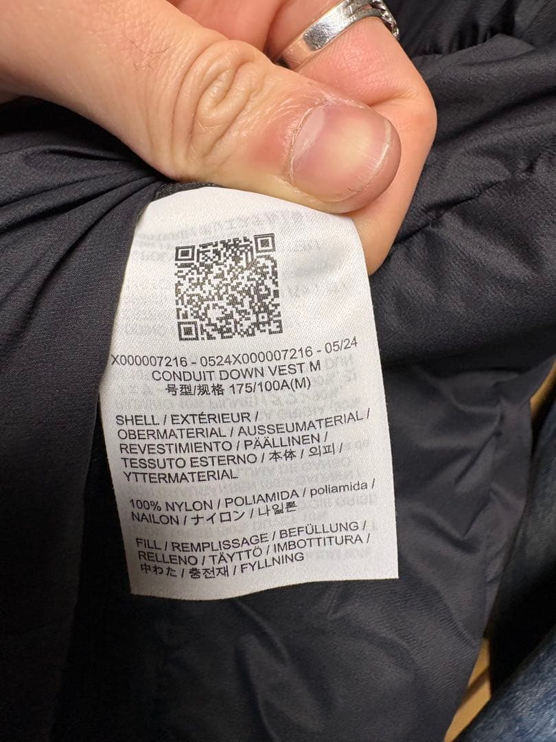 【24年製】VEILANCE ConduitDownVest ダウン ベスト